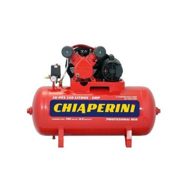 Imagem de Compressor de Ar M.Pressão 10/110 Tri 2HP 110L Chiaperini