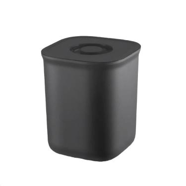 Imagem de Lixeira de Plástico para Pia Dasplast com Tampa Preta 4L
