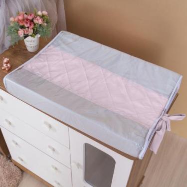 Imagem de Trocador Bebê Cômoda Americano Anatômico Capa Impermeável Antonella Ro