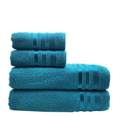 Imagem de Jogo De Toalhas 4 Peças Groh Marselha 100% Algodão ul - Toalhas Groh