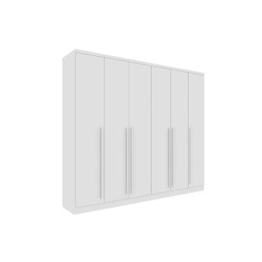 Imagem de Guarda Roupa 6 Portas 6 portas e 8 Gavetas Sevilla Neve - Tcil Móveis