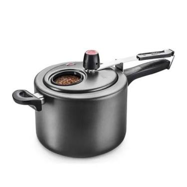 Imagem de Panela de Pressão MTA 4,5L Grafite com Visor de Vidro e Revestimento A