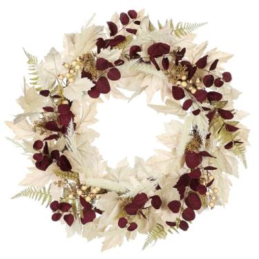 Imagem de Guirlanda de eucalipto de 66 cm para porta da frente