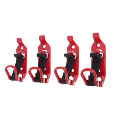 Imagem de Yunseity 4pcs Kit de Suportes de Montagem de Machado de Borracha de Liga de Zinco de Zinco para Rack de Telhado, Suporte de Grampo de Machado de Borracha de Metal, Montagem de pá para