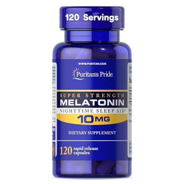 Imagem de Melatonin Melatonina 10mg 120 Capsulas Puritan