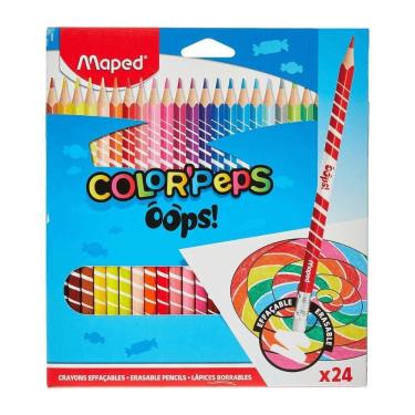Imagem de Lápis De Cor Color Peps Apagavel 24 Cores Maped