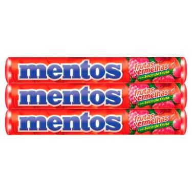 Imagem de Kit 3 Balas Mentos Frutas Vermelhas 37,5g