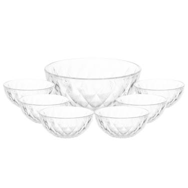Imagem de Conjunto 7 Peças para Sobremesa de Vidro Diamond - Lyor