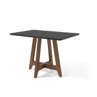 Imagem de Mesa de Jantar Imperial 1,20x0,80 - Casa Régia, Nogueira/preto Fosco V