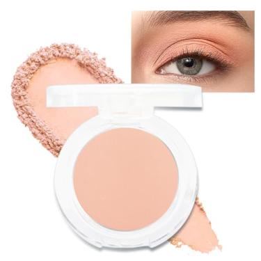 Imagem de Paleta de sombras monocromáticas foscas, nude, neutro, fosco prensado, sombra vegana, maquiagem transparente de longa duração, aplique maquiagem facilmente, fórmula suave; talco, vegano e sem