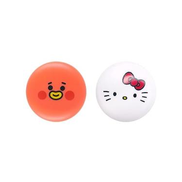 Imagem de The Creme Shop x Hello Kitty x BT21 Baby Vitamina E, manteiga de karité, óleos naturais para hidratação profunda solução de cuidados labiais Duo Macaron Lip Balm - TATA