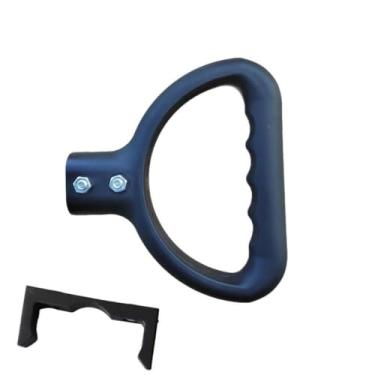 Imagem de Fenteer Carrinho de vagão com alça de empurrar, acessórios de alça de caminhão de mão, peças de reposição práticas para vagão de acampamento dobrável, com Clipe Longo