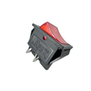 Imagem de Interruptor liga/desliga do compressor de ar 5607-0020-01 compatível com tanque Kobalt 8 Gal, 4 pinos 2 posições 15A/30A 250V 4 pinos 2 posições com luz