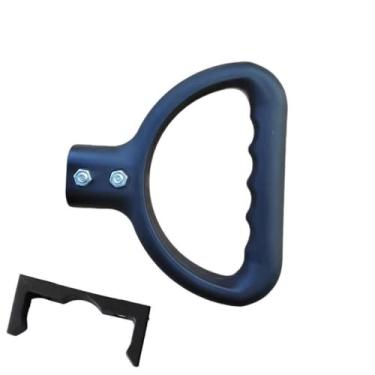 Imagem de ＡＷＨＡＯ Alça de empurrar para carrinho de compras dobrável, peças de reposição, alça de carrinho para compras de jardim, com Clipe Longo