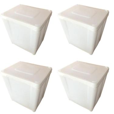 Imagem de Potes De Acrilico Para Mantimentos - Kit 04 Peças