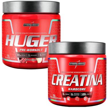 Imagem de Kit Creatina 300g + Huger 320g Sabor Apple Dream Integralmedica