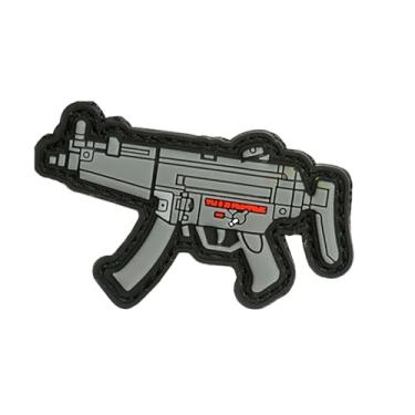 Imagem de Uijokdef Uijokdef 1 peça tático design de rifle de PVC remendo moral, fecho de gancho, estilo militar (armas 3)