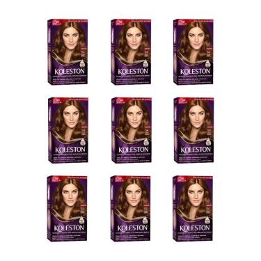 Imagem de Coloraçao Koleston 54 Castanho Dourado Acobreado-Kit C/9Un