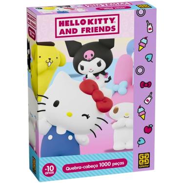 Imagem de Quebra Cabeça Puzzle 1000 Peças Hello Kitty e Amigos Grow