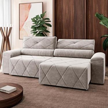 Imagem de Sofá 230cm 4 lugares retratil e reclinavel Houston - Apolo Estofados