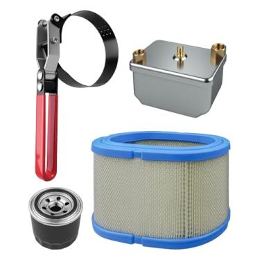 Imagem de Kit de filtro compatível com geradores Onan Quiet Diesel 6000/7500/8000, substitui filtro de ar/combustível/óleo e chave inglesa 140-2897 1492513 122-0833