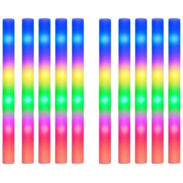 Imagem de Bastões Led Espuma Neon Presente De Festa Para Balada Formatura Casamentos Cria Atmosfera(10)