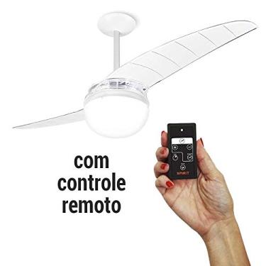 Imagem de Ventilador de Teto Spirit 202 Cristal GLobo Controle Remoto - 127V