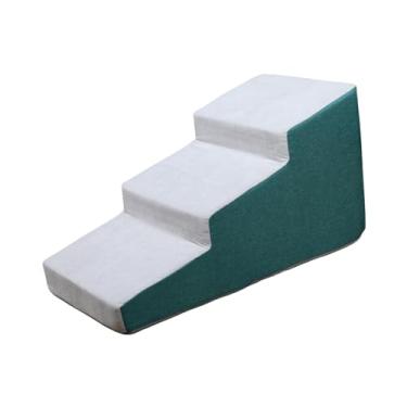 Imagem de Generic Escadas para cães, rampa, camas altas, degraus para animais de estimação, 3 degraus, capa removível, escada moderna, acessórios para animais de, Verde