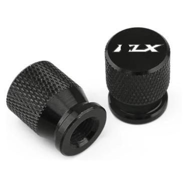 Imagem de Tampa da haste da válvula do pneu da roda do acessório da motocicleta compatível com KLX250 KLX450 KLX230 KLX 250 230 110 150 140 125 450R 300R 65(preto)