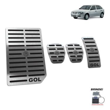 Imagem de Descanso de Pé + Pedaleira Manual Gol G4 2005 a 2014 Preto
