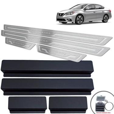 Imagem de Soleira de Porta Sentra 2017 A 2020 Prata Baixo Relevo