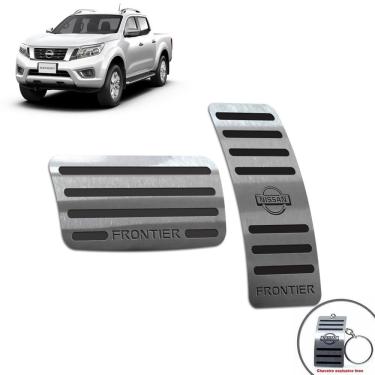 Imagem de Pedaleiras Em Aço Inox Nissan Frontier 2018/2020 Preto