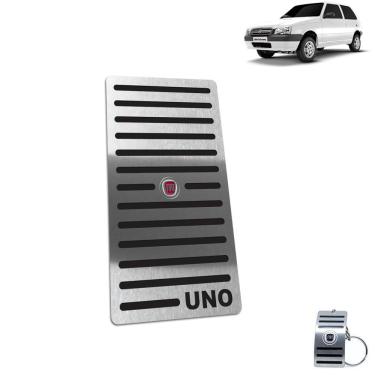 Imagem de Descanso De Pé Fiat Uno 2004 Até 2011 Aço Inox Preto