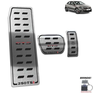 Imagem de Descanso + Pedaleira Gravação em Preto Polo GTS 250 TSI