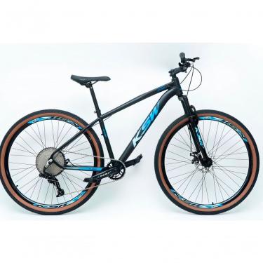 Imagem de Bicicleta Aro 29 Ksw Xlt Alumínio 12v Kit 1x12v Pedivela Single K7 11-50 Freio A Disco Mecanico - Preto-azul Tam. 15