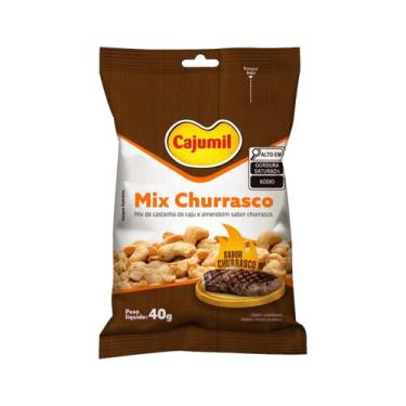 Imagem de Kit 30 Unidades Mix Castanha De Caju Cajumil Sabores, Churrasco