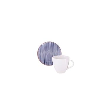 Imagem de Tramontina Conjunto de Xícaras e Pires de Expresso Abstratta em Porcelana Decorada 95 ml 12 Peças