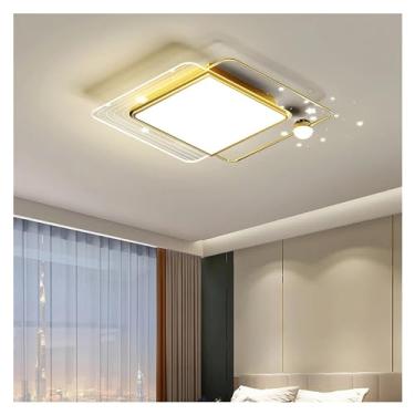 Imagem de Luminárias de teto LED modernas compatíveis com sala, cozinha, acrílico preto, lustres redondos de luxo, estudo, quarto, luzes de teto, decoração moderna
