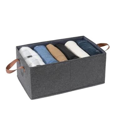 Imagem de Kit 6 Caixas Organizadoras Resistentes dobravél Roupas e Gavetas Organizadas (kit4)