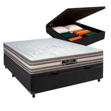 Imagem de Cama + Bau Blindado E Colchão Molas Ensacadas Casal - Legriff Sankonfort