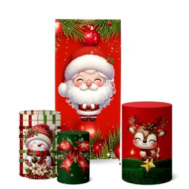 Imagem de Trio Capas Cilindro + Painel Lateral Romano Natal (K5NAT0048)