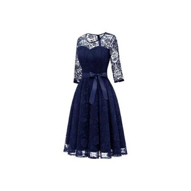 Imagem de Vestido de renda larga ideal para festa de gala de casamento - Lightbe