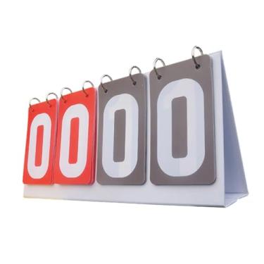 Imagem de UGPLM Acessórios para placar manual de pontuação Flip Score Board Placar esportivo para tênis ao ar livre Bola Futebol Vôlei Beisebol