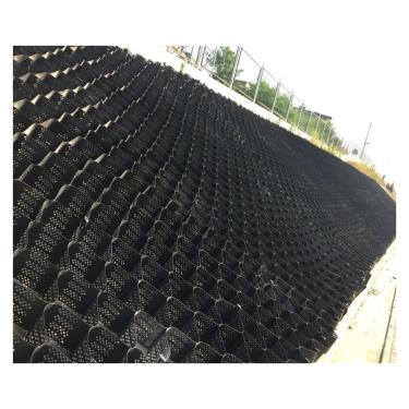 Imagem de SRSRS Estabilizador de Geogrelha de garagem 10.2 cm/5.1 cm High - Gravel/Erosion Control HDPE Grid (3,3 x 3,3 pés) (3,3 x 3,3 pés) 10 cm/4" de altura)