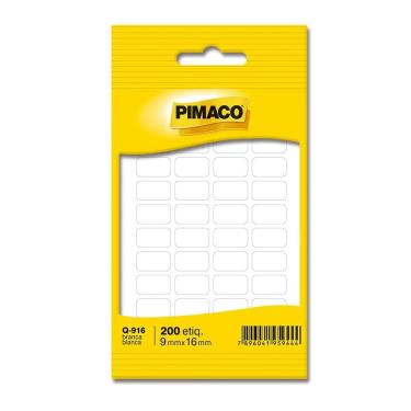 Imagem de Etiqueta adesiva Q-916 retangular branca - Pimaco