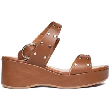 Imagem de Sandália Feminina Mississipi Anabela Marrom, Marrom, 35