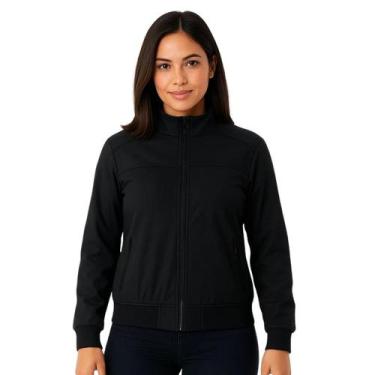 Imagem de Jaqueta Bomber Feminina material sintético Ecológico Moderna - Feminin