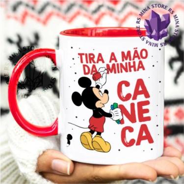 Imagem de Caneca de Cerâmica Várias Cores Tira a Mão Mickey - Mina Store, Fundo 