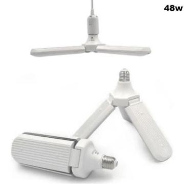 Imagem de Lâmpada Luminária de Led em Pétala Potente p/ Salão Galpão Casa Bancada 48w