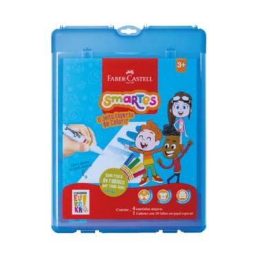Imagem de Estojo Prancheta Smartes Eureka Faber-Castell com papel e canetinhas